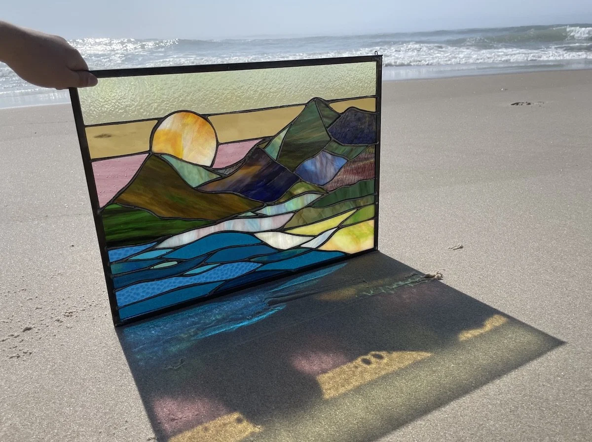 12.13.Sunset over mountains.Limoncello.Stained Glass Sun Windows.2.jpeg