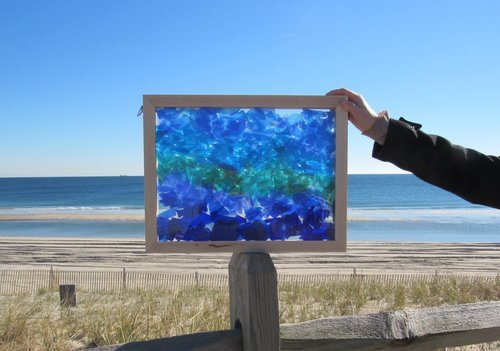 Sea Glass Inspired Seascapes- Deep Blue Sea