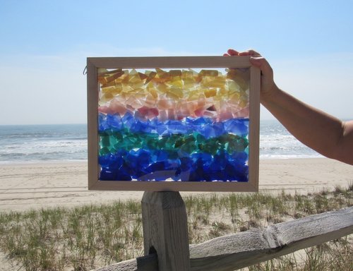 Sea Glass Inspired Seascapes- Sun on Water