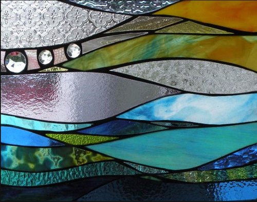 Stained Glass Pattern - Sandpiper Pattern — SwellColors Glass Studio