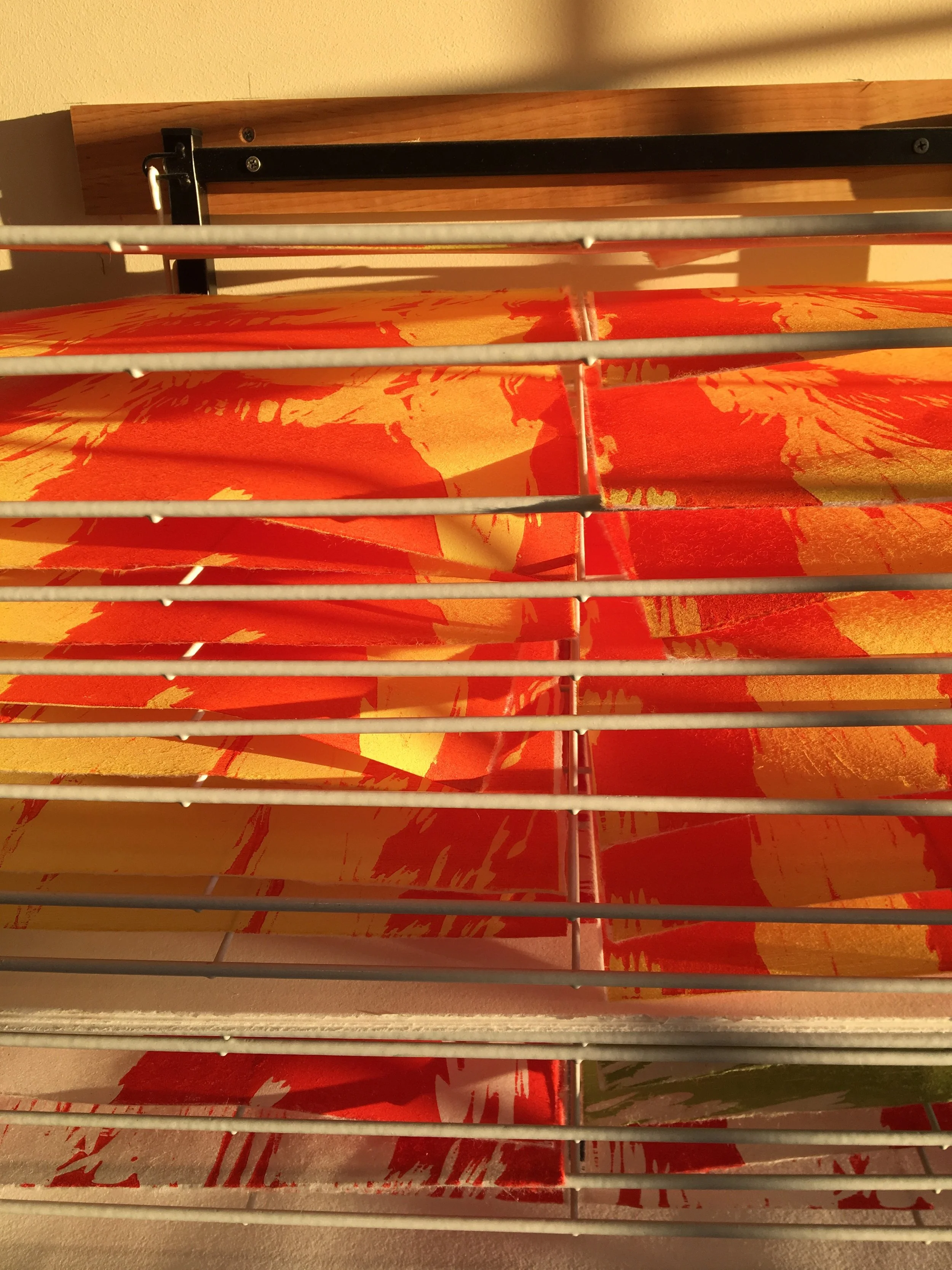 Prints drying between layers