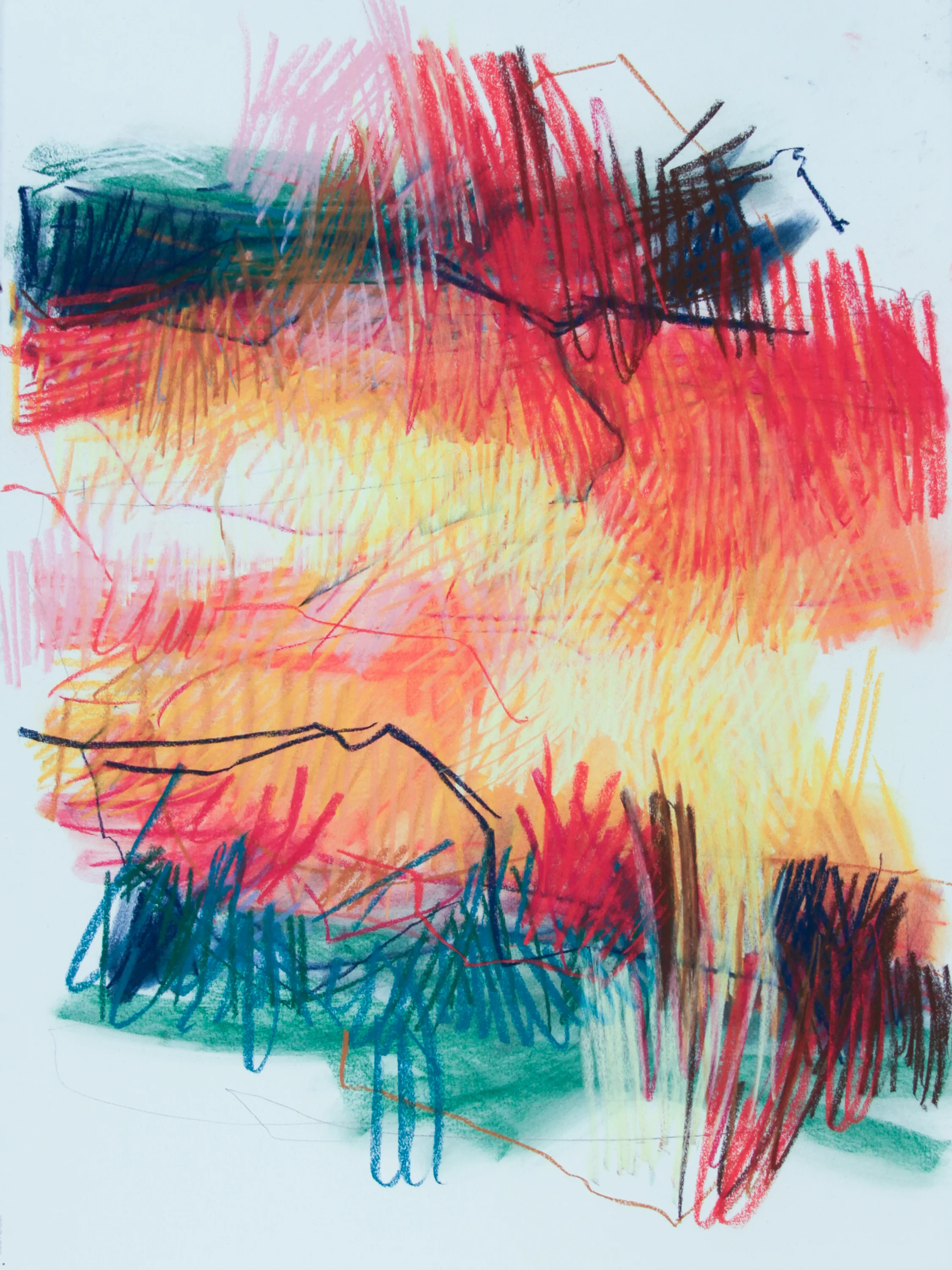 Spring Series III, 2019, pastel on paper, 30 x 22 in