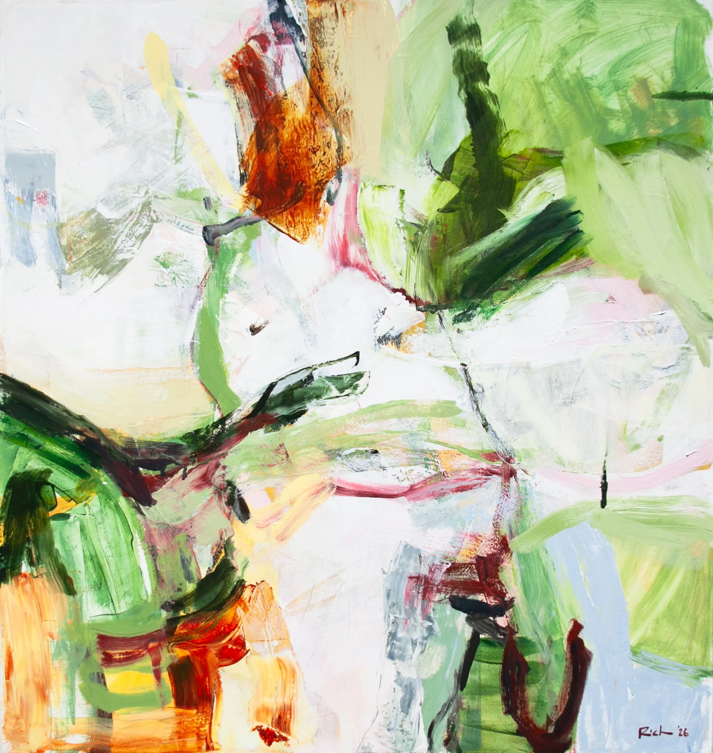 North Country Spring, oil on canvas, 32 x 30 in