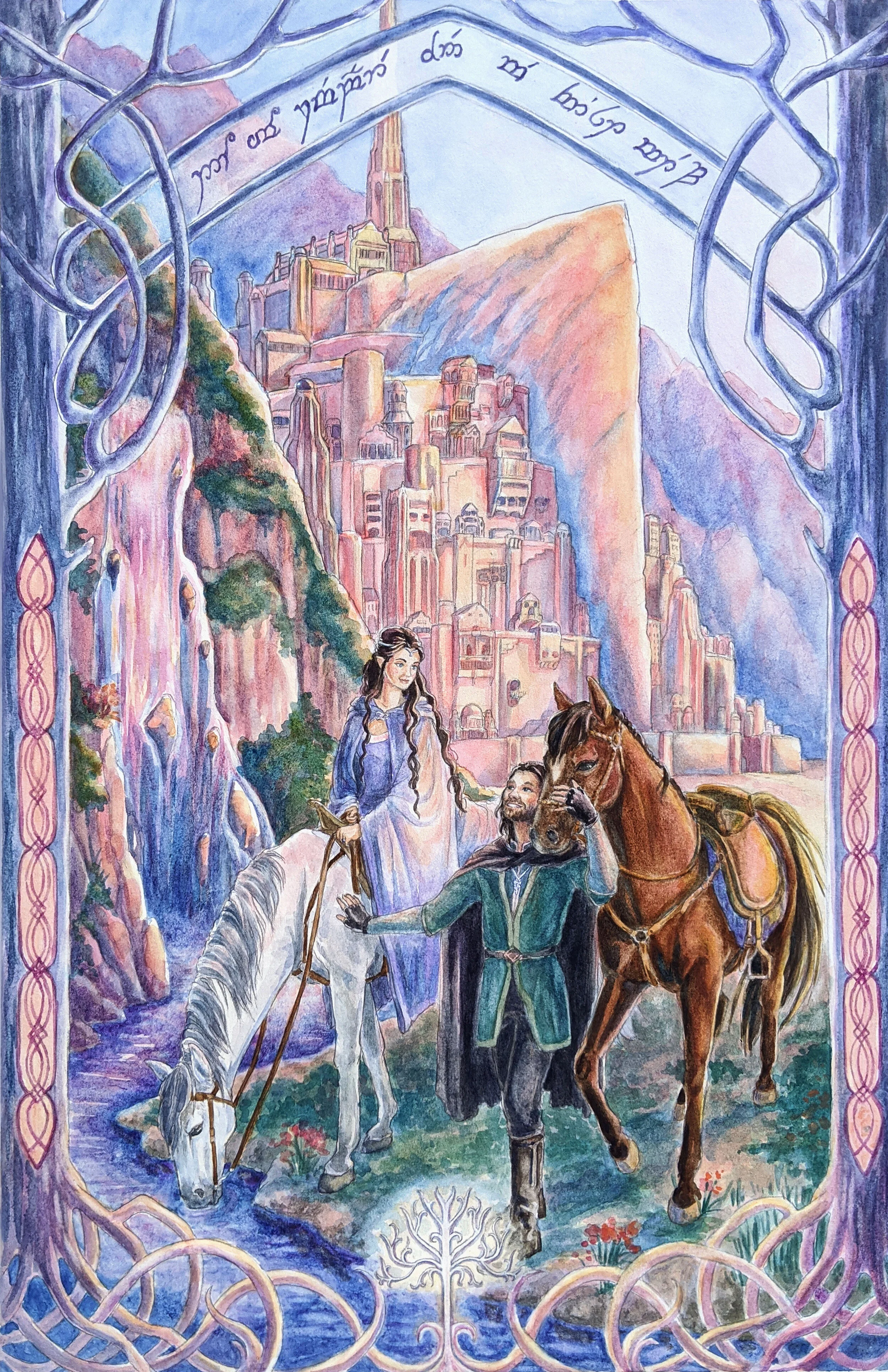 Lord Of The Rings Aragorn And Arwen Wedding