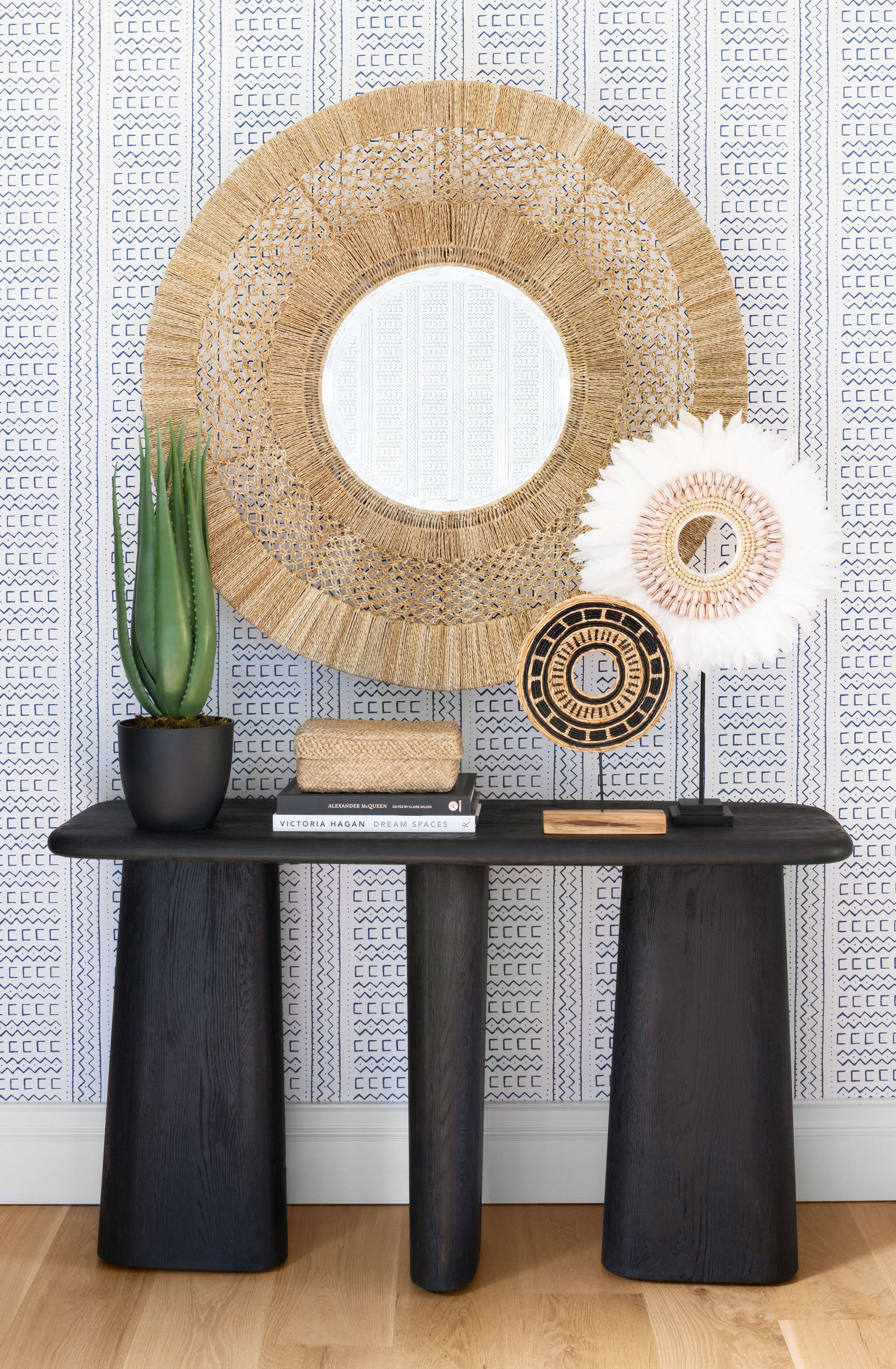 console table large mirror rustic wallpaper black console table