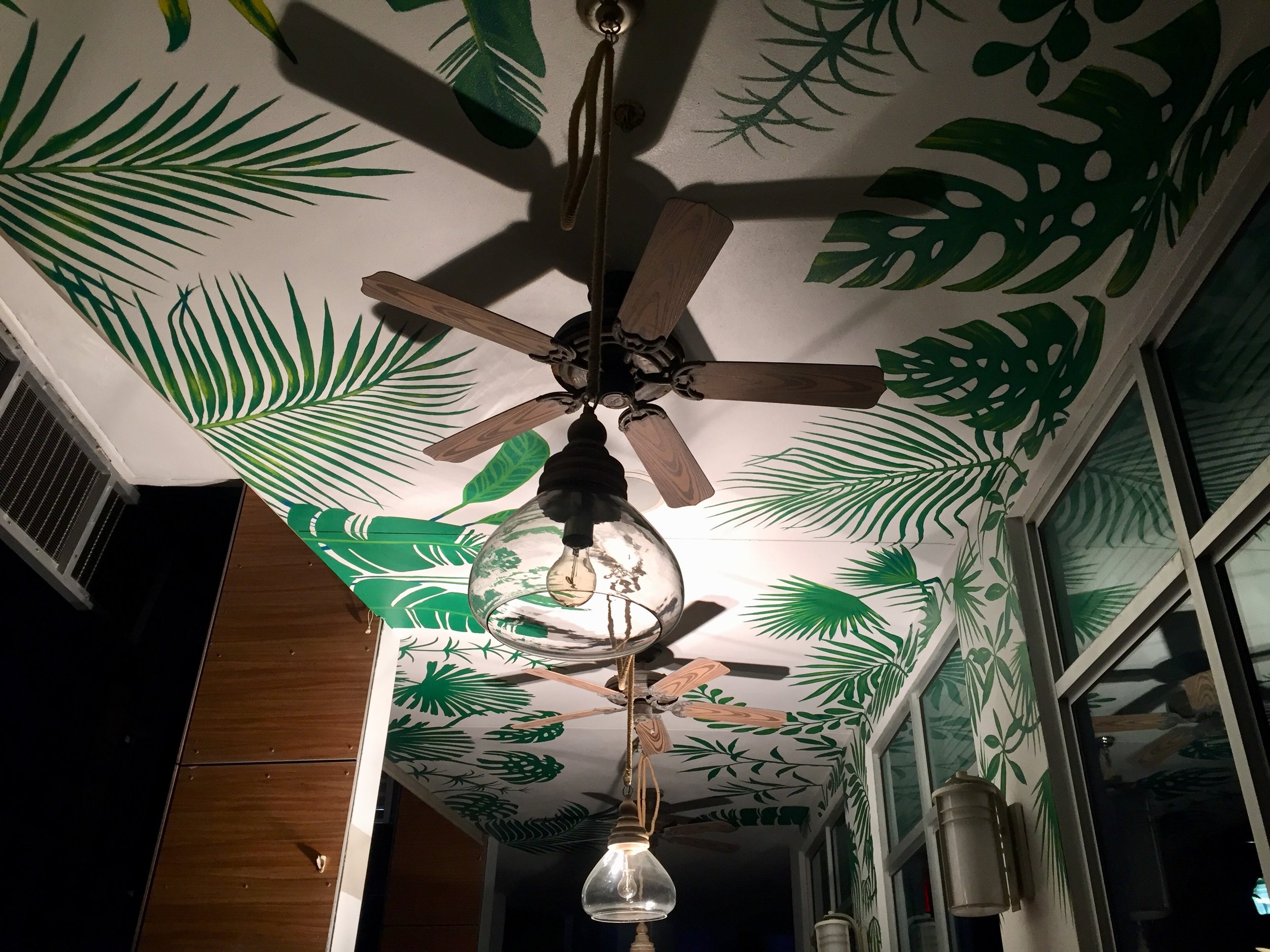  Sense Beach House / The Local House &nbsp;Ceiling Mural - Ocean Drive Miami Florida&nbsp; 