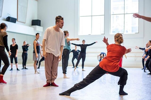 So privileged to have @spensermyles among our guest faculty at Axis Connect! A true artist, an incredible mover, and a great teacher, Spenser inspires us every day with his bold creations, outrageous talent, and beautiful spirit. He is teaching Balle