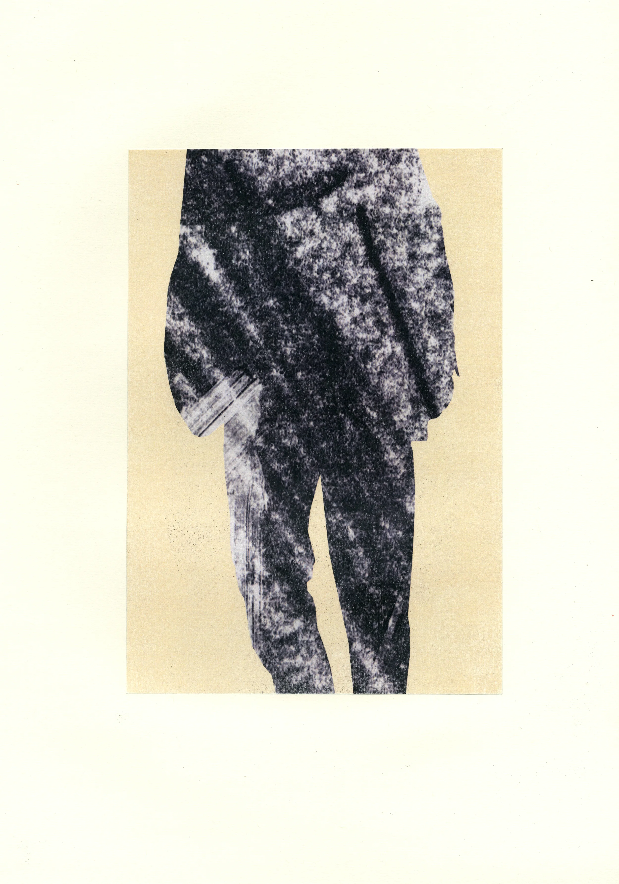 Adam and Eve Series, 2012/13, digital collage using monoprints printed on off-white cartridge paper, 29.5 x 42 cm
