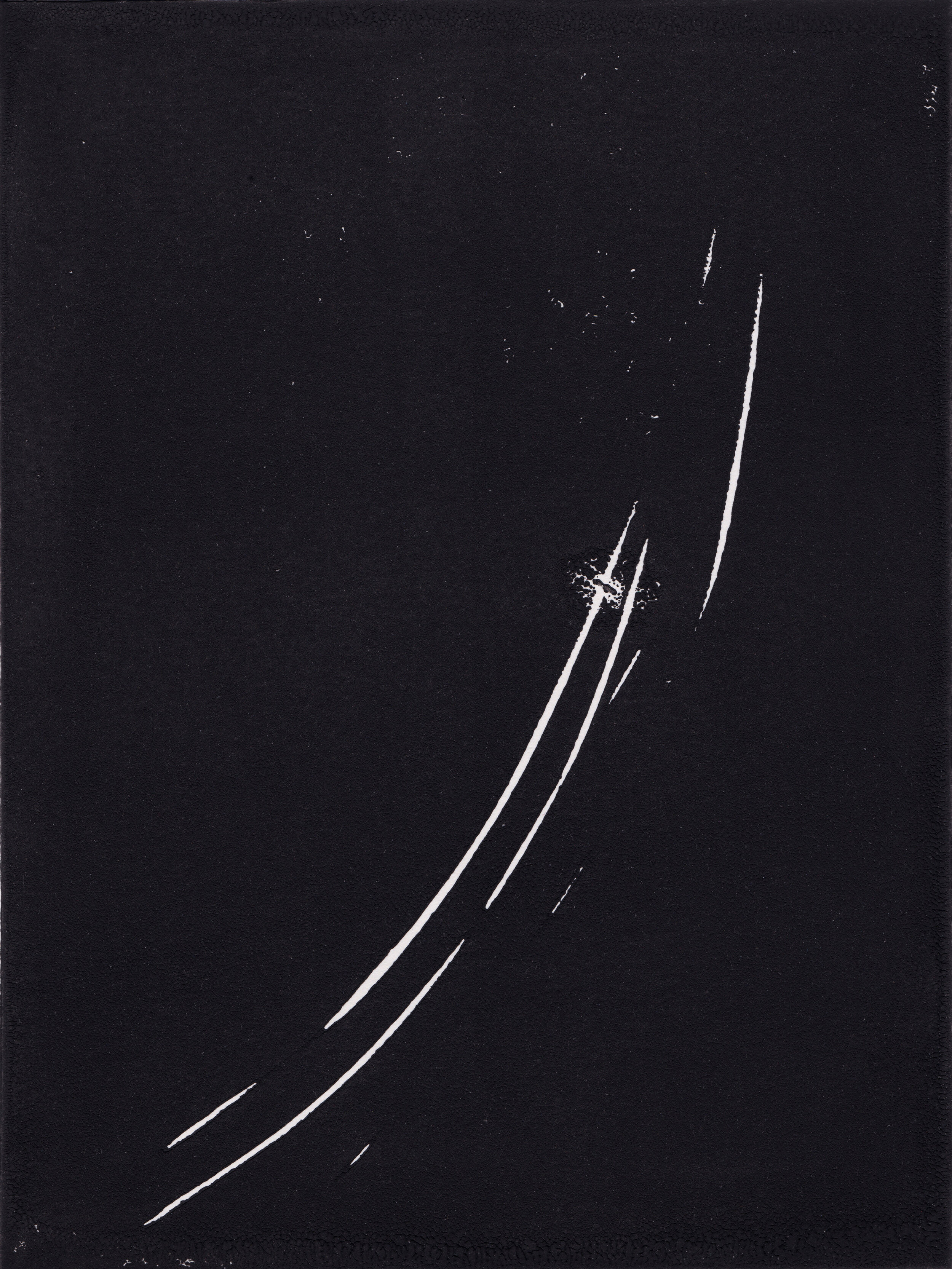 'Notation 15', 2020, Lino print on cartridge paper, 20 x 15 cm 