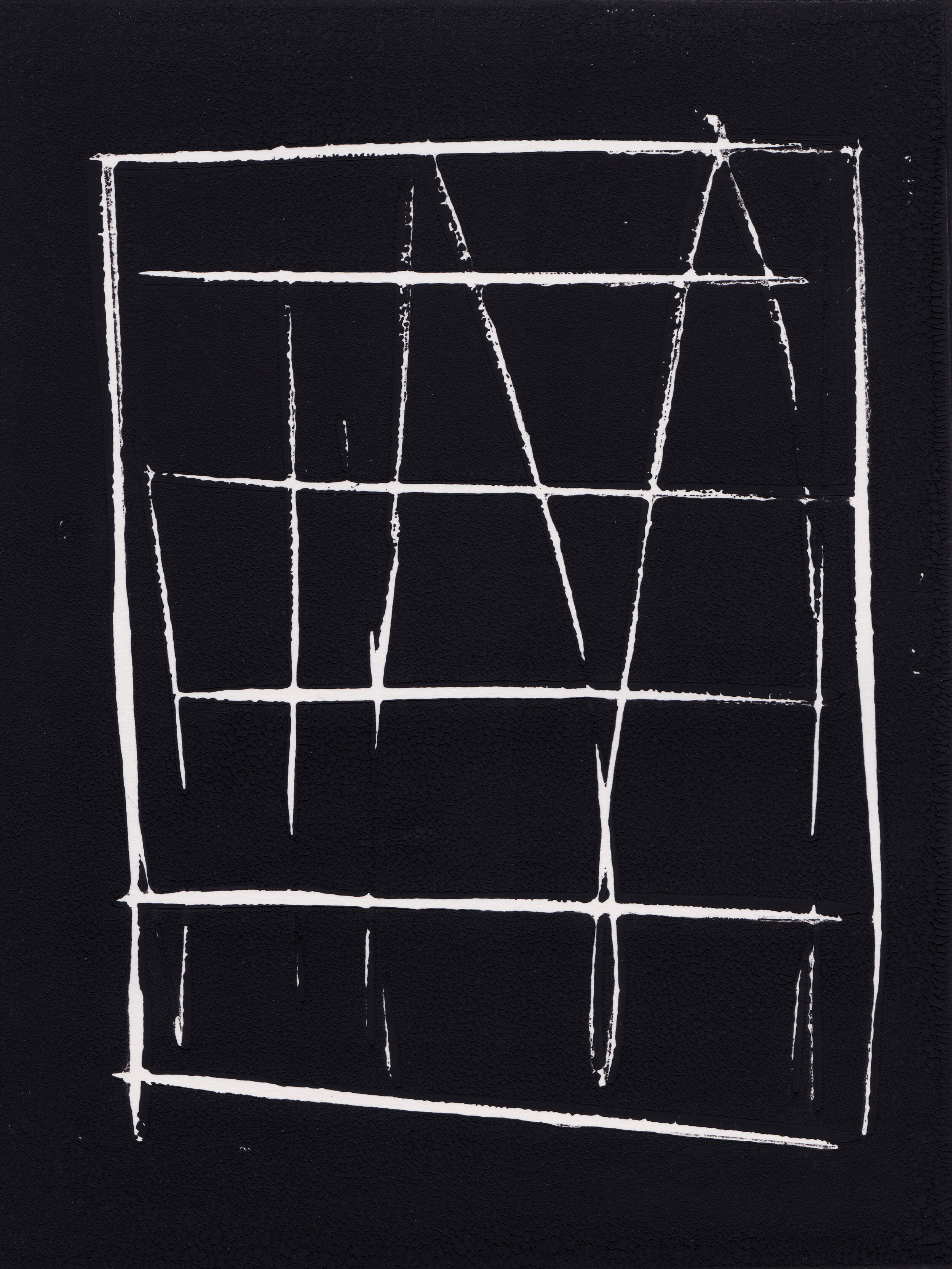 'Notation 18', 2020, Lino print on cartridge paper, 20 x 15 cm 