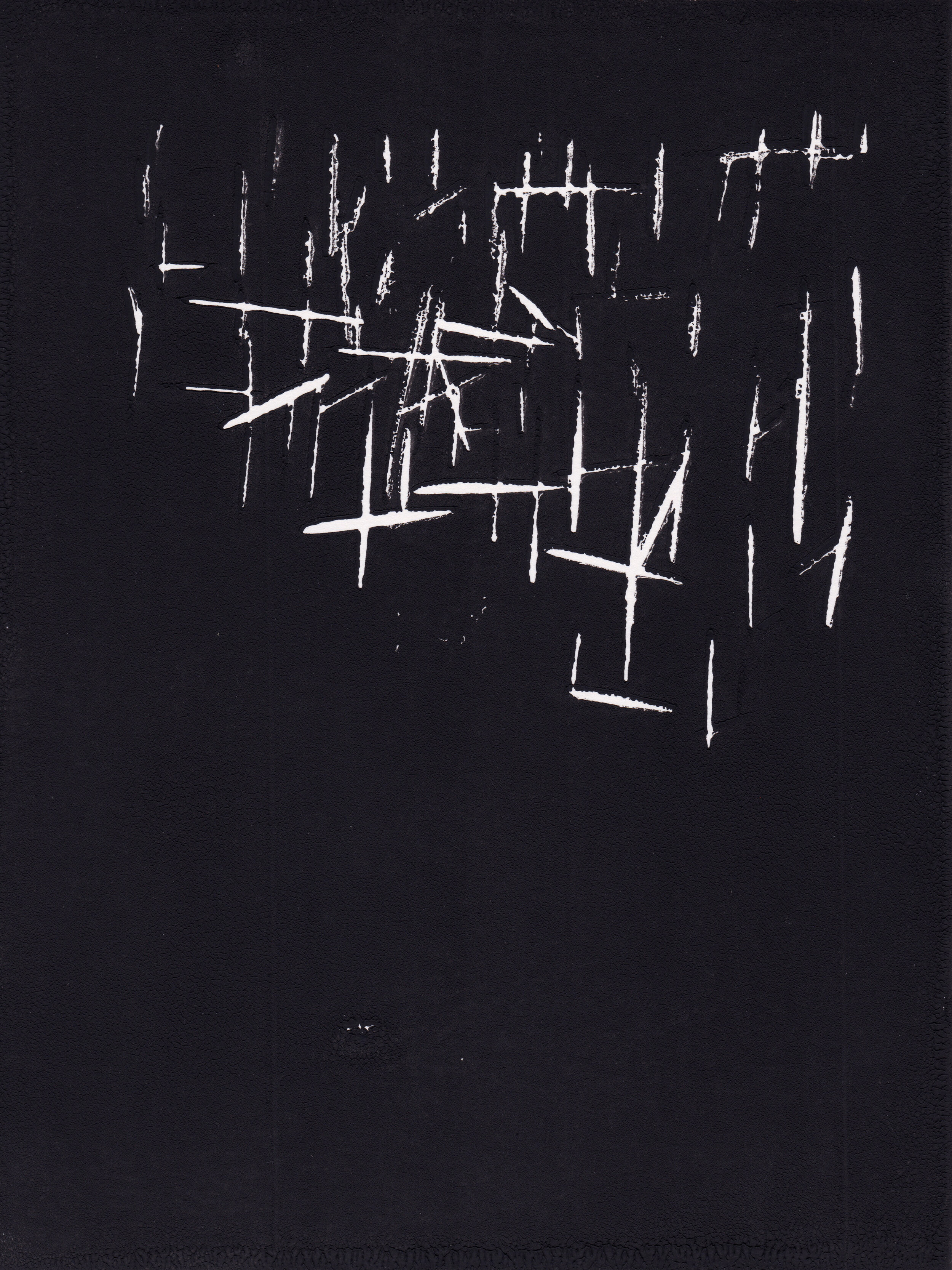 'Notation 13', 2020, Lino print on cartridge paper, 20 x 15 cm  