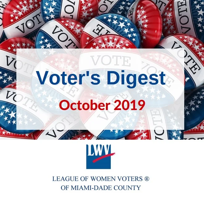 Voter's Digest October 2019