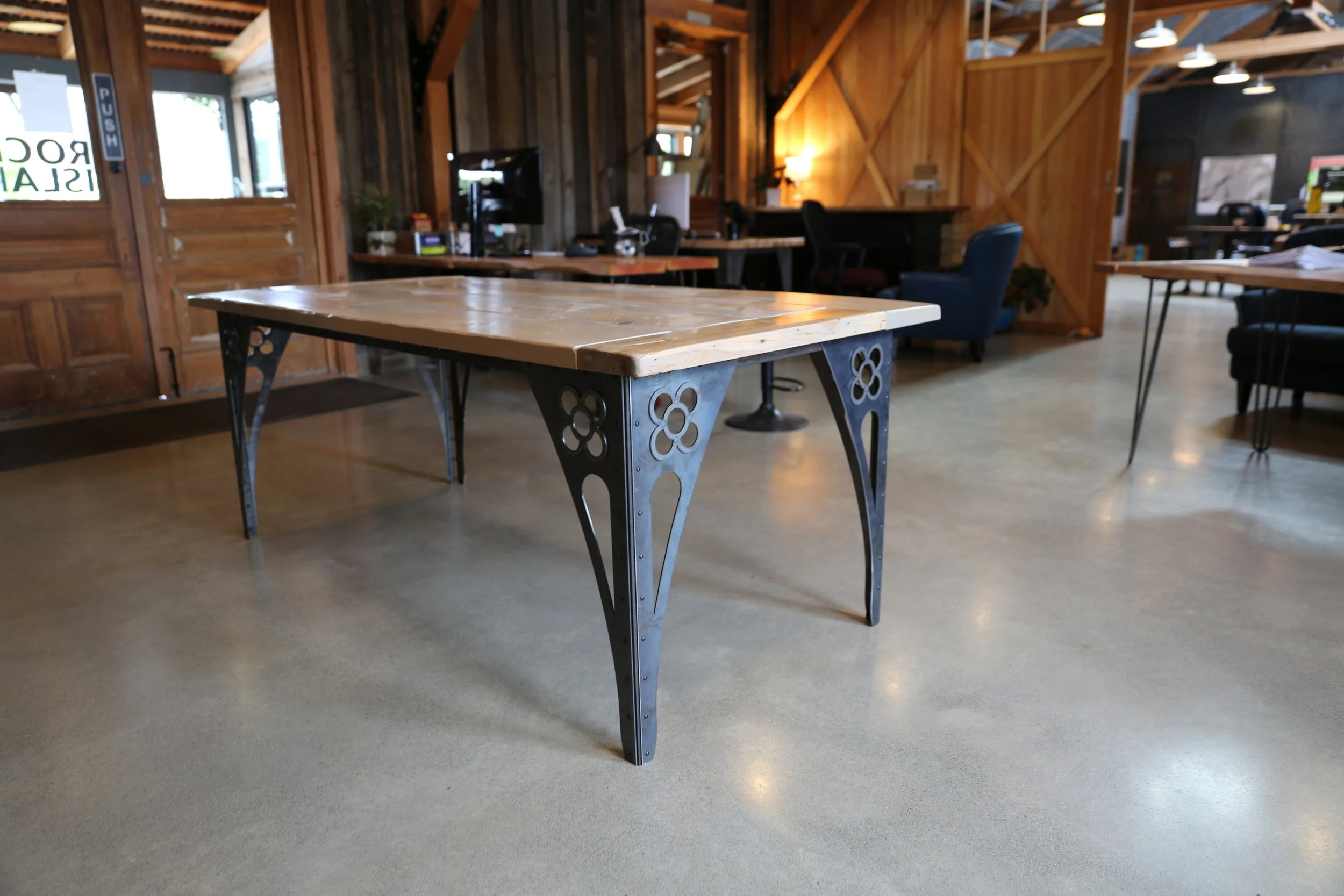 Salish Metalworks custom table legs