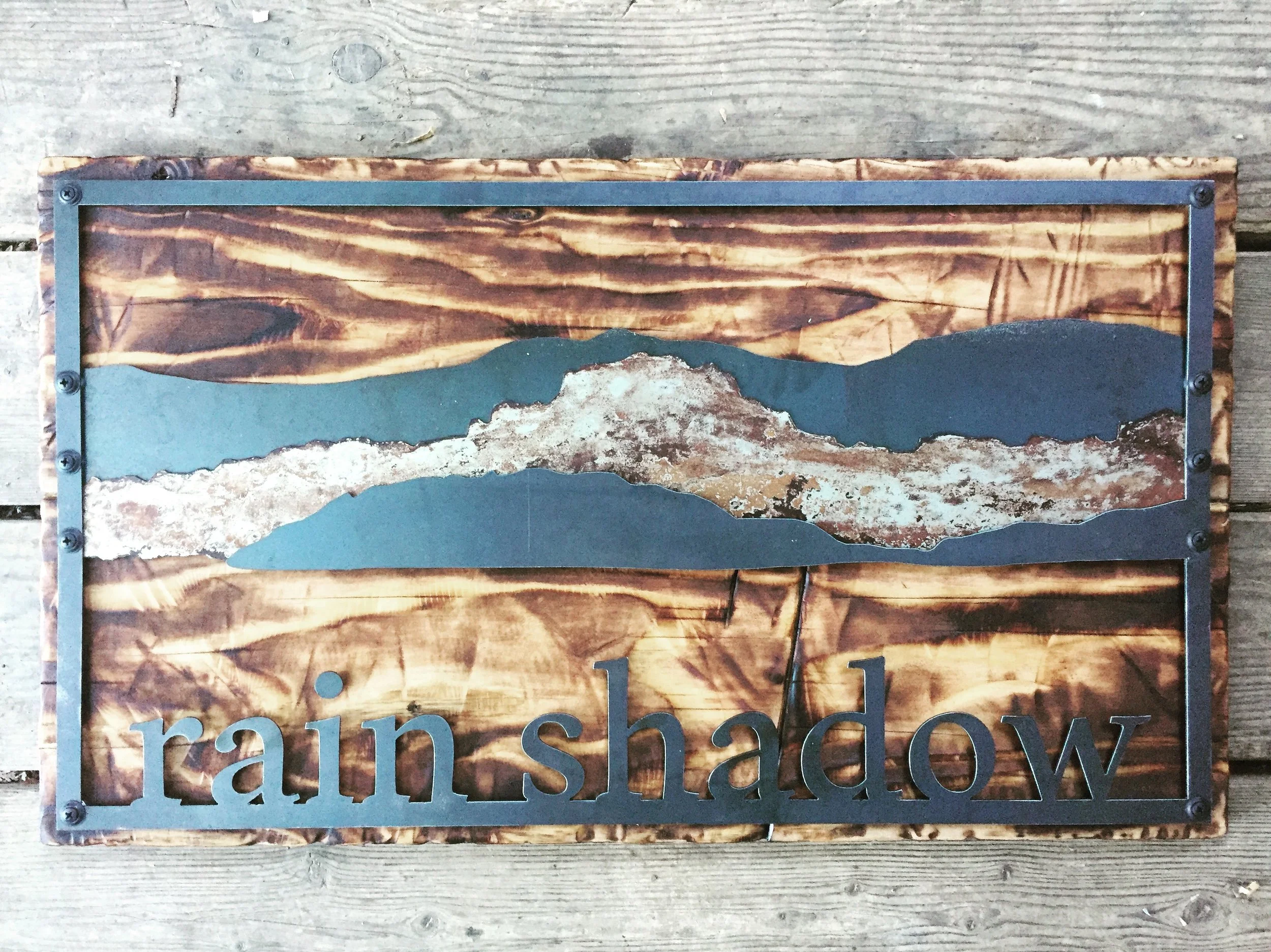 Sign for Rain Shadow Consulting, Eastsound, WA