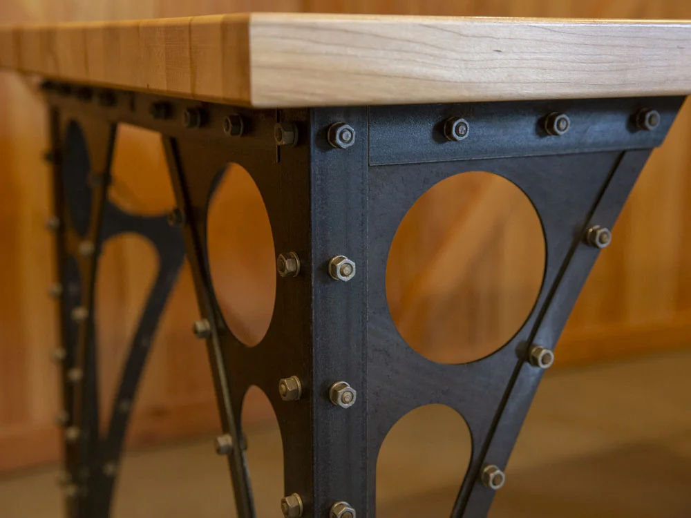 Salish Metalworks Table Legs Details