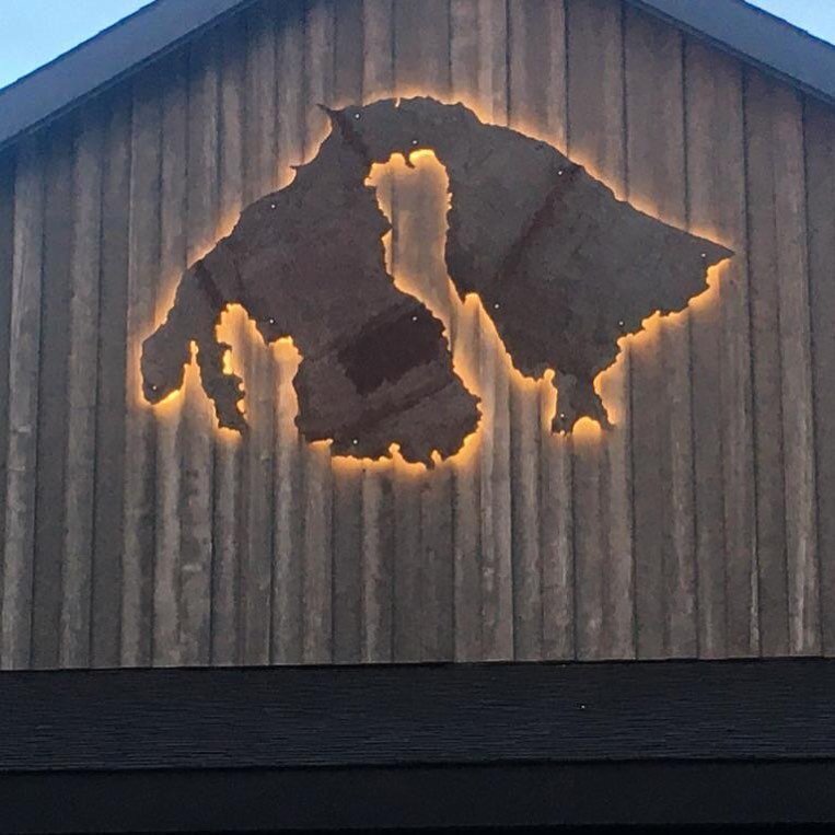 The back lights look great as well. #salishmetalworks #orcasisland #eastsound #orcasislandmarket #metalfabrication #plasmacutting #hotrolledsteel #torchmate #americansteel