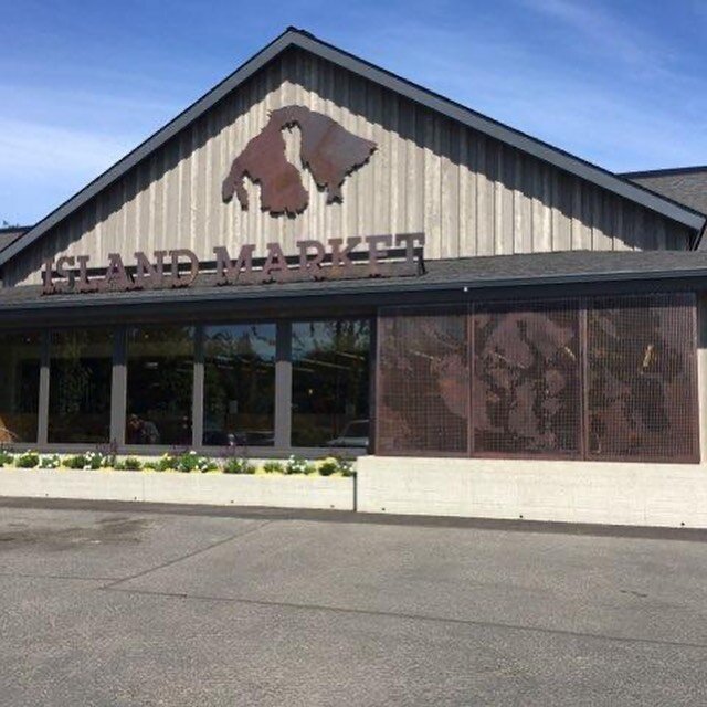 Installation of the sunscreen/map is nearly complete just a few more details! #salishmetalworks #orcasisland #eastsound #orcasislandmarket #metalfabrication #plasmacutting #hotrolledsteel #torchmate #americasteel