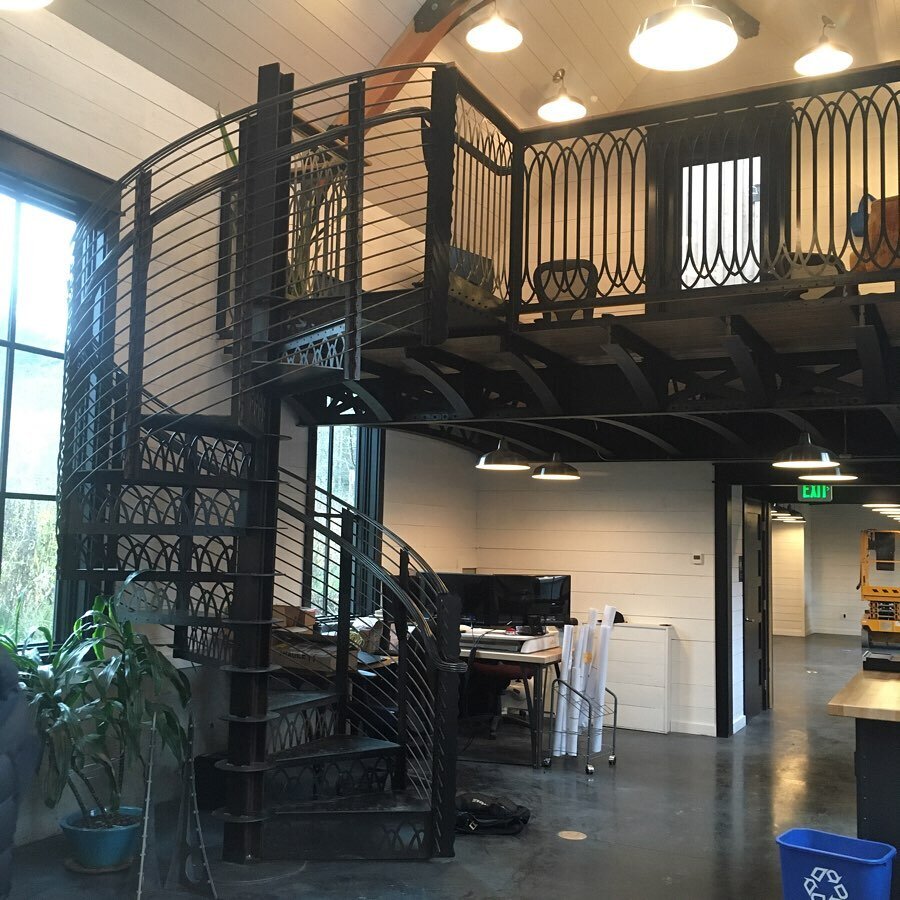 Almost 2 years, 25,000 pounds of steel, and over  30,000 fasteners and this project is done!! #salishmetalworks #orcasisland #eastsound #metalfabrication #plasmacutting #hotrolledsteel #custombuilt #torchmate #americansteel #spiralstaircase #spiralst
