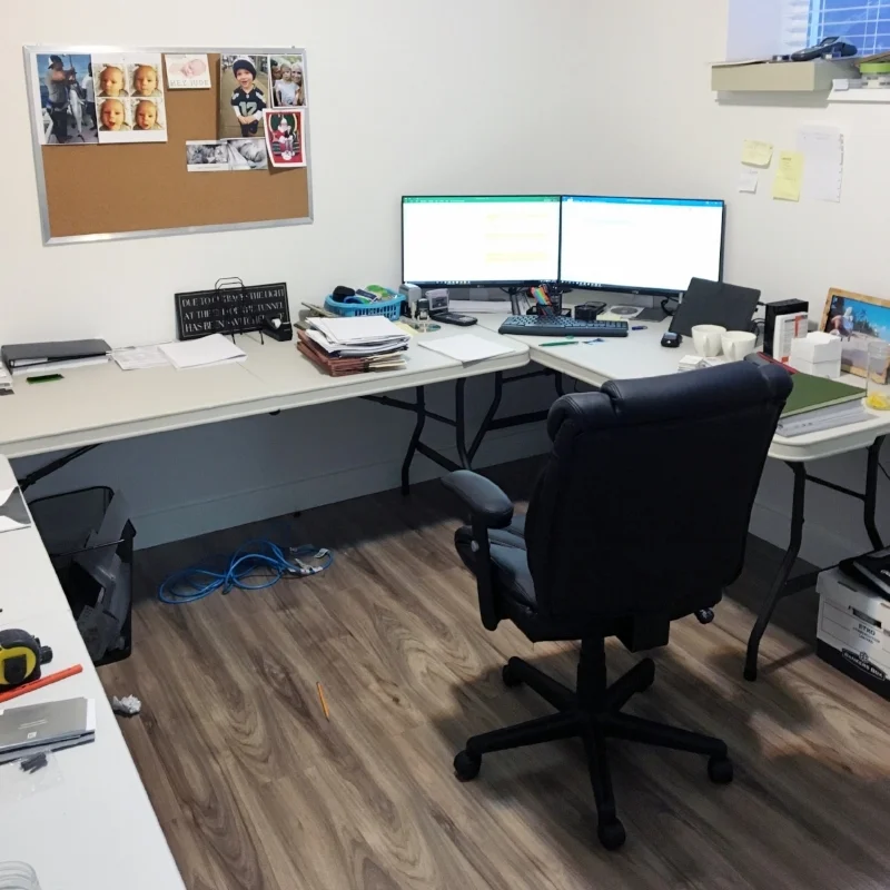 ETRO’s first office in the basement of Mike’s house