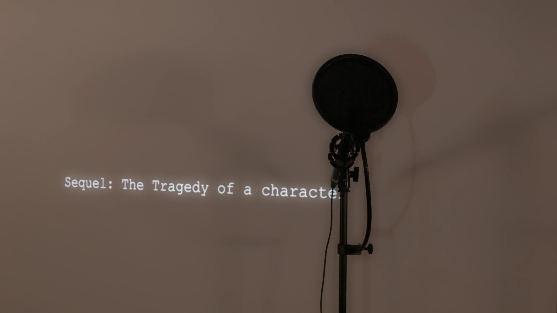 (Sequel 2: TOMIS), The Tragedy of a Character, live voice over