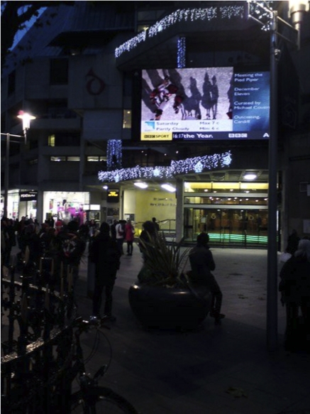 Meeting the Pied Piper, in Outcasting BBC Big Screen event in Cardiff, 2011