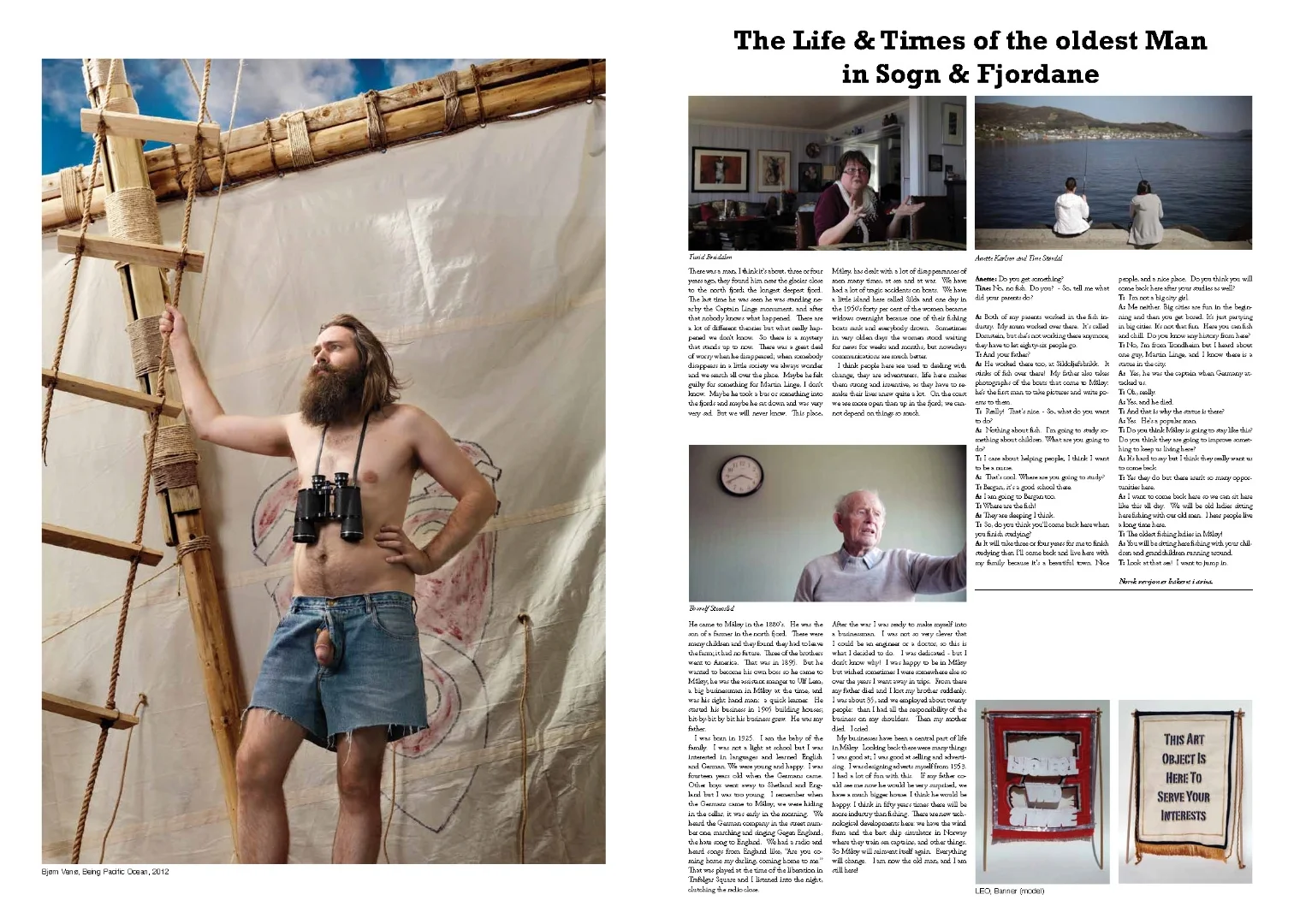 Part of Anne-Marie's work for issue 2 of the newspaper