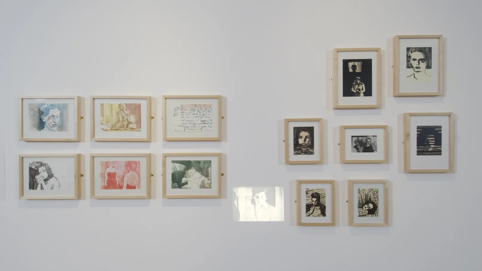 Amnesia drawing (left hand side), from exhibition DRAW, at the Royal College of Art, 2009