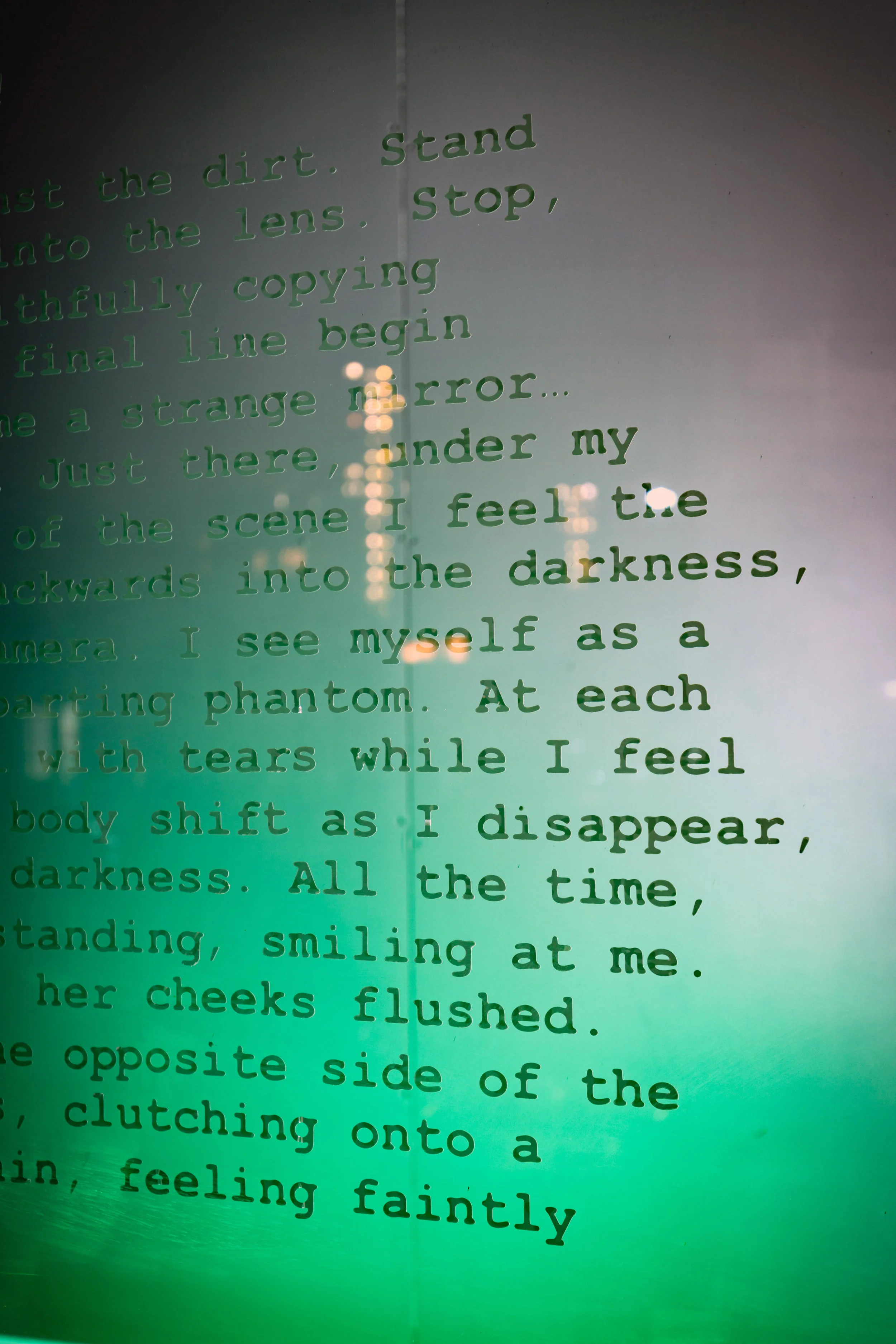 A Diagram of Waiting, screenplay, detail