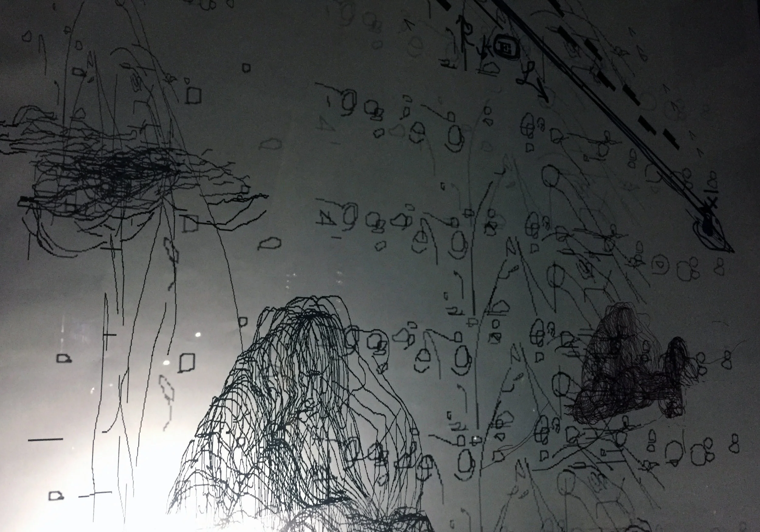 A Diagram of Waiting, A notation of the Movements and Gestures of an Actor During Rehearsal', including the movement of tears
