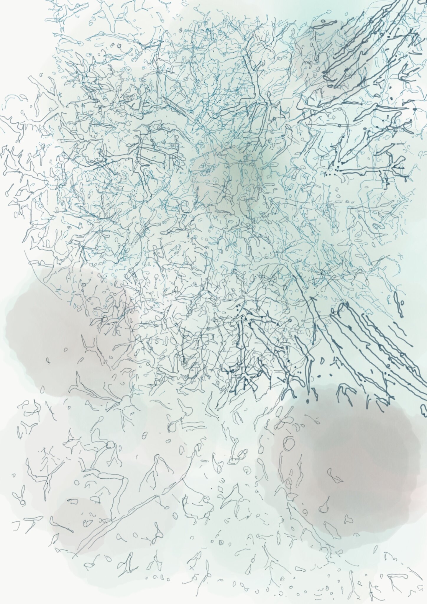 The Trembling. Travelling through my lungs, in which I become transparent to myself