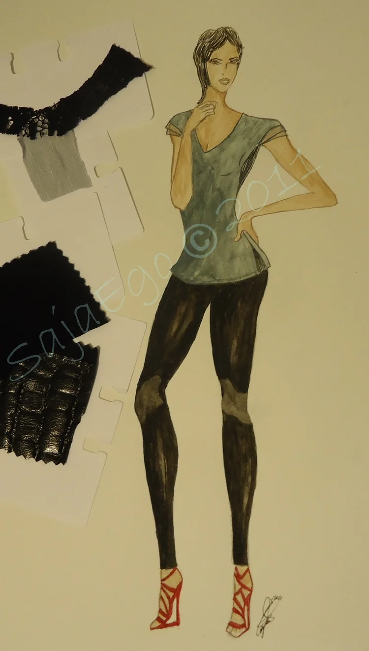 Saturday night date with my SKETCH PAD and PAINTS...  :)