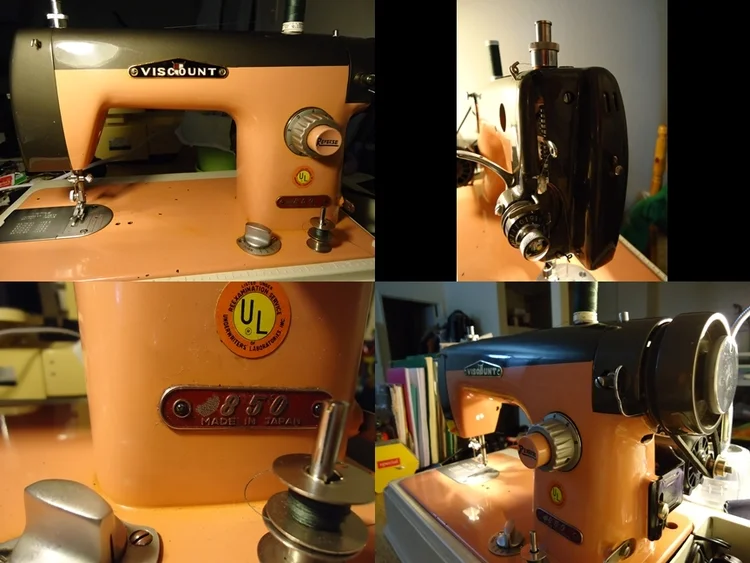 Sexy Vintage Sewing, Candy Paint, Two Tone, Pedal to the Metal!!