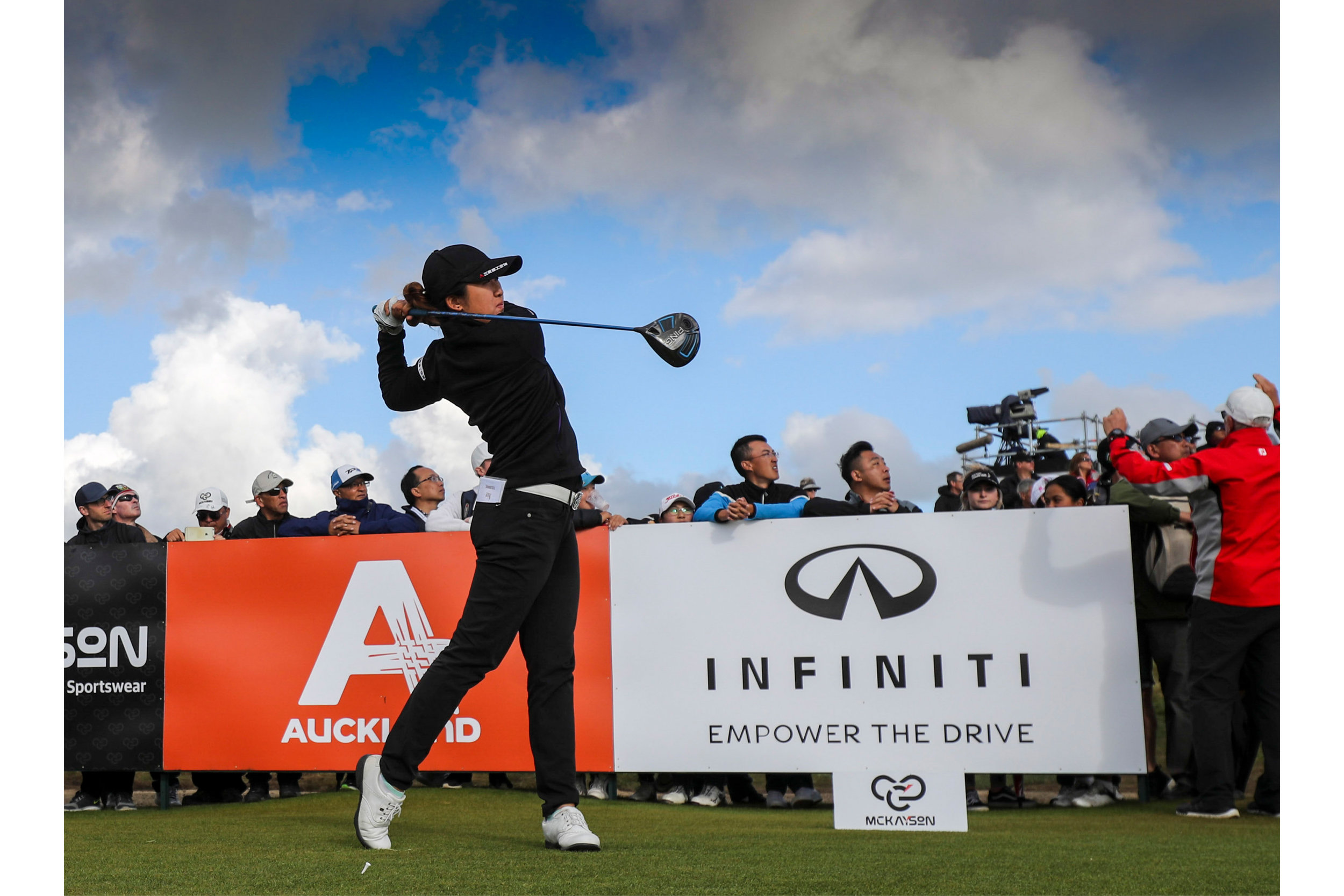 Golfer at LPGA McKayson New Zealand Womens Open