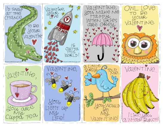 Check out FREE Printable Valentines at http://freshpickedwhimsy.typepad.com/