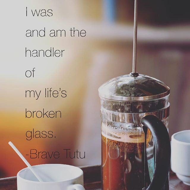 All but the shattered glass was a blur. My morning&rsquo;s promise of journaling and cozy coffee was replaced with a dangerous mess&mdash;a sharp awakening...My elbow dinged the French press as I grabbed my vitamins. No matter how careful, these frag