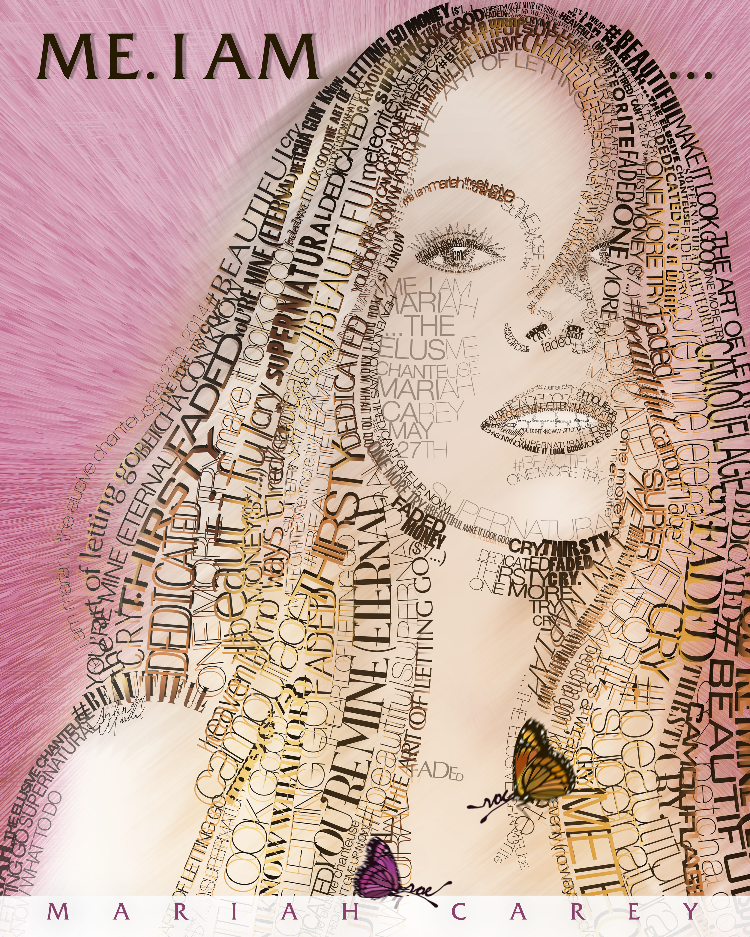 Mariah Carey Type Portrait