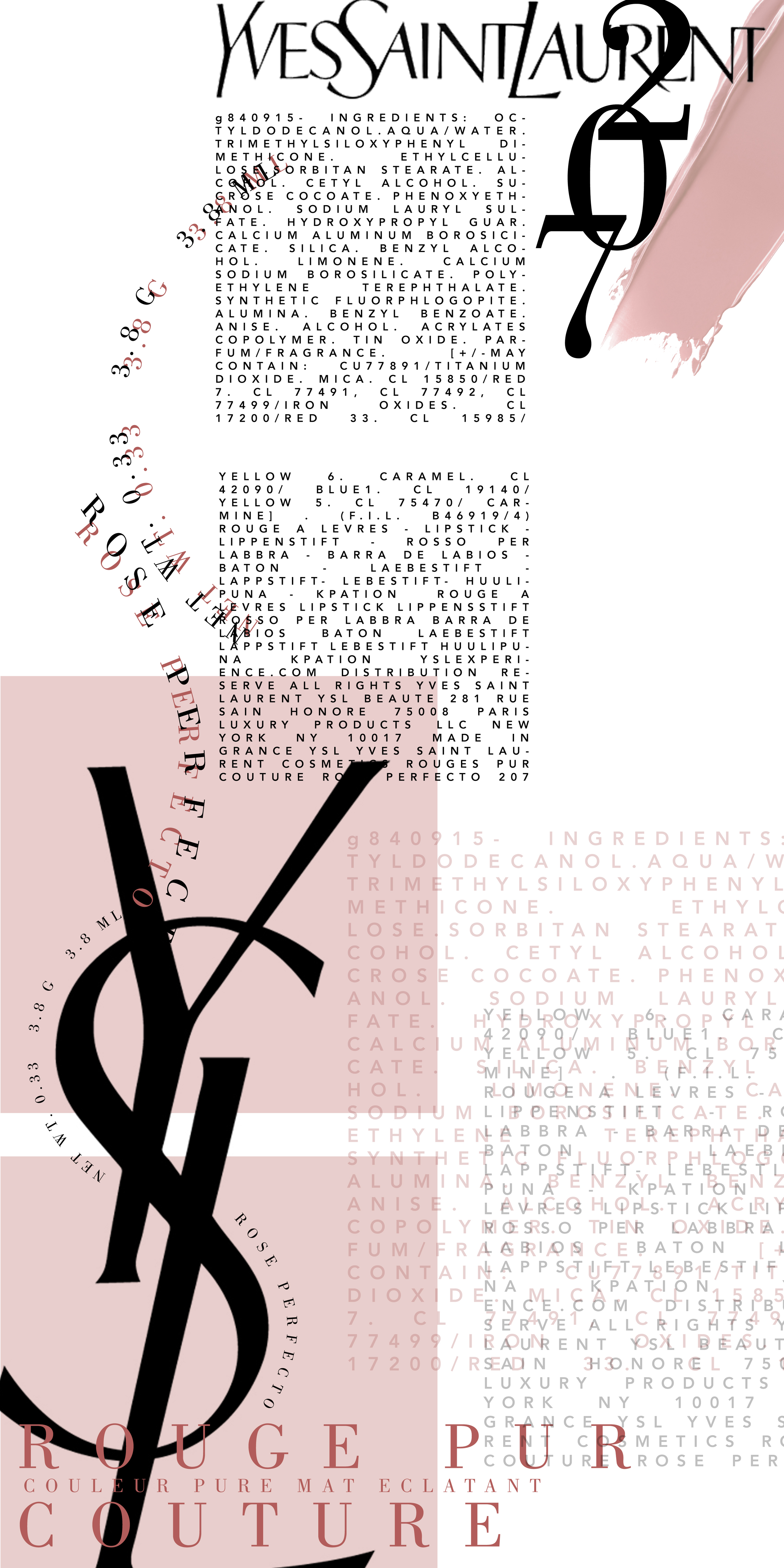 YSL Package Info Re-design