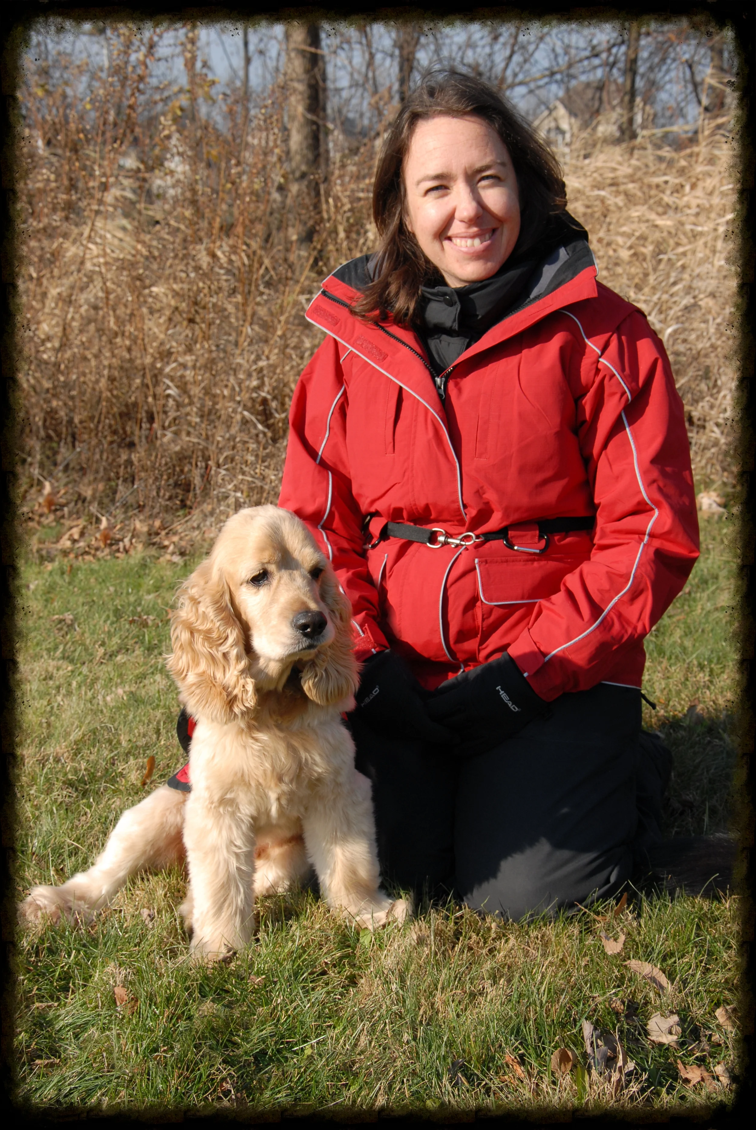 Erin and her canine co-pilot, Phoenix.