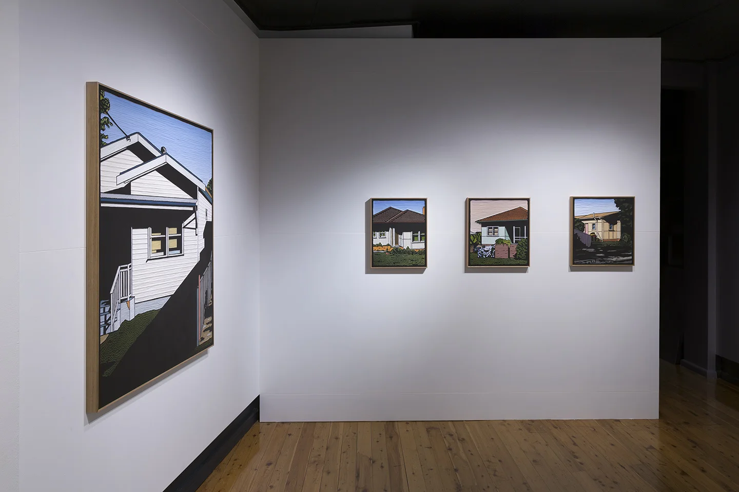  Installation view of Christopher Zanko’s artworks in the group exhibition  The Castle   10 May – 3 June 2018, The Egg &amp; Dart, Thirroul 