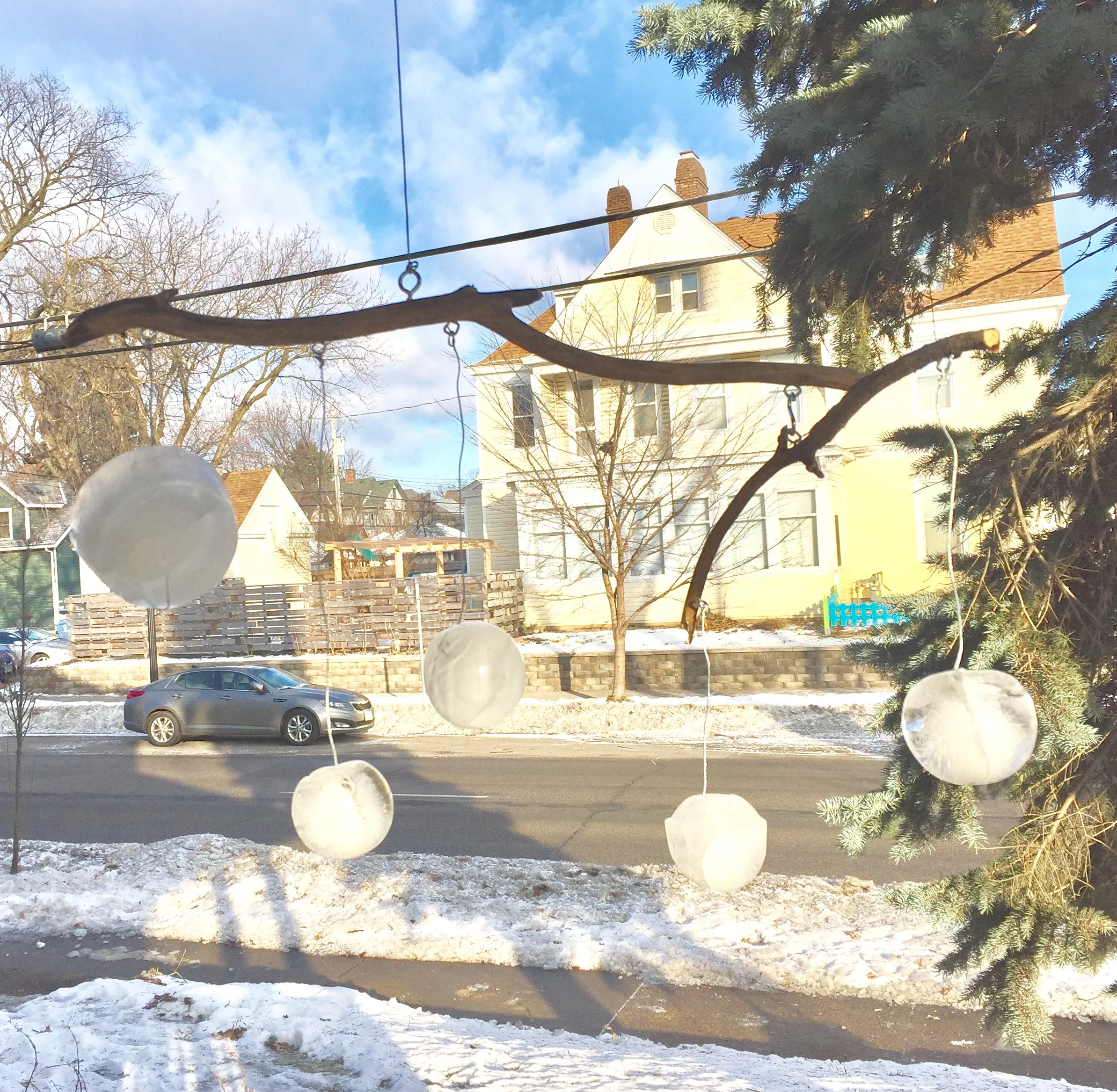 Ice Sun Spheres Mobile