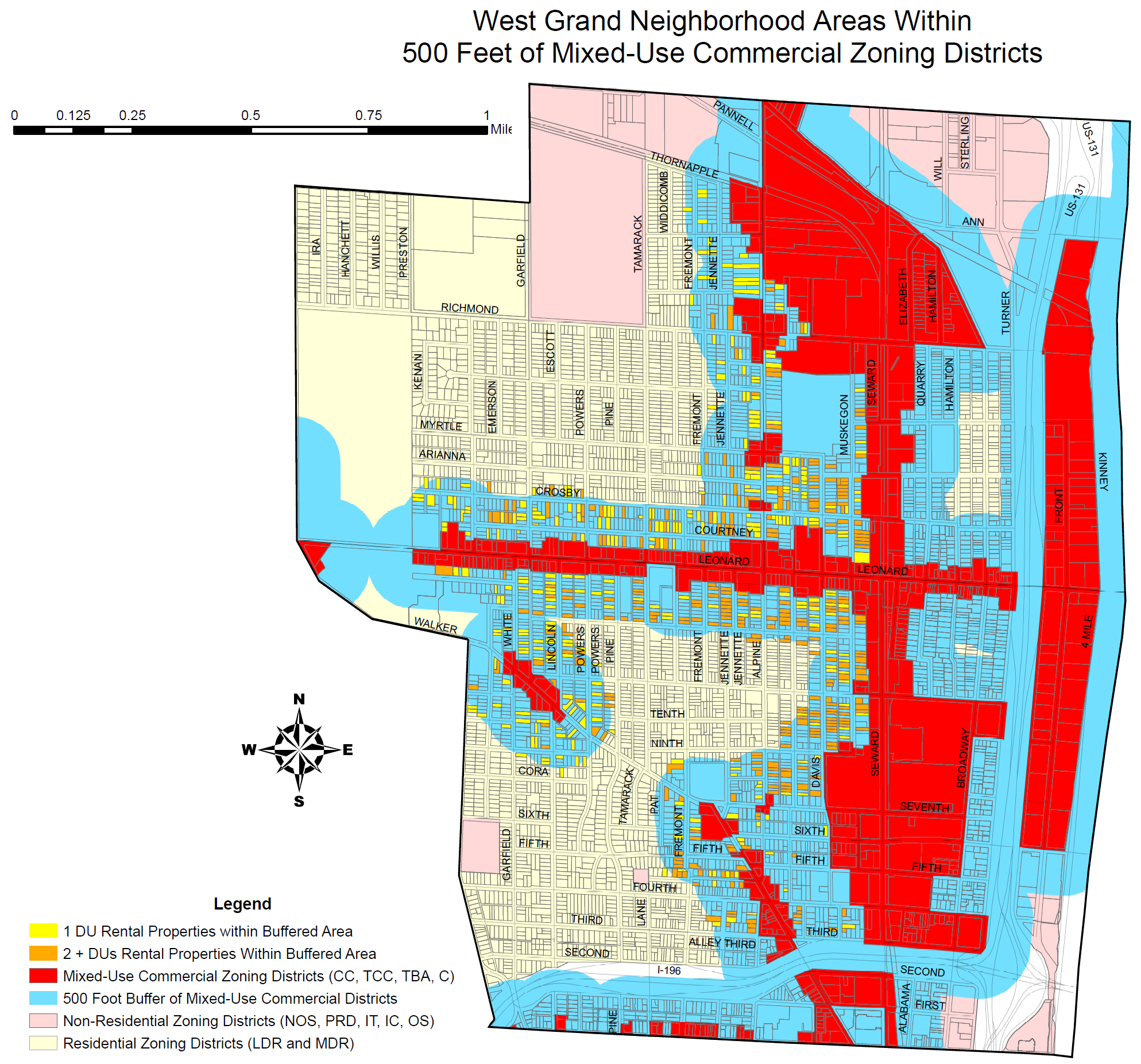 West Grand Neighborhood Map