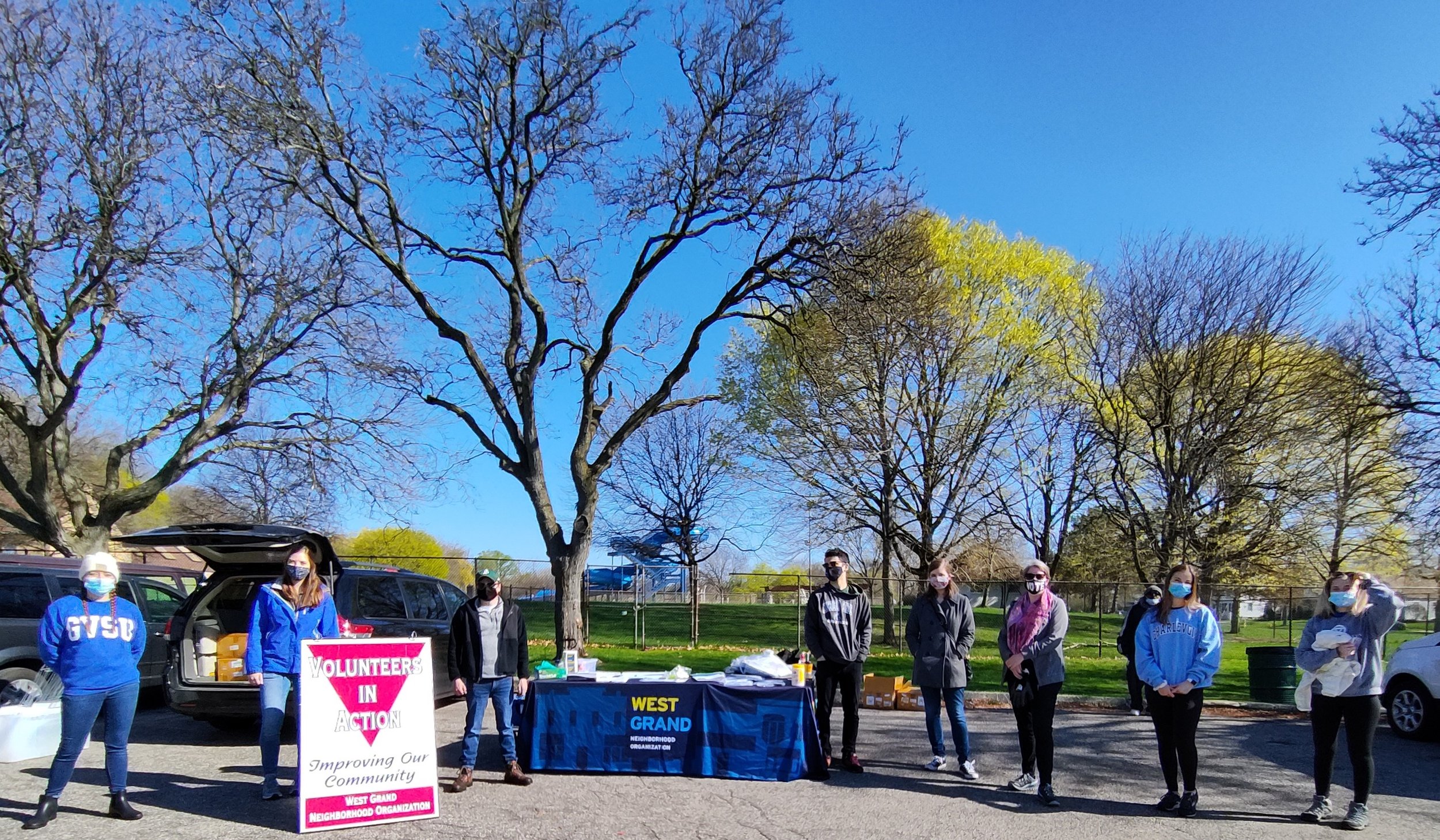 Volunteers in the West Grand Neighborhood