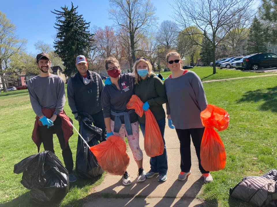 Volunteers in the John Ball Area Neighborhood