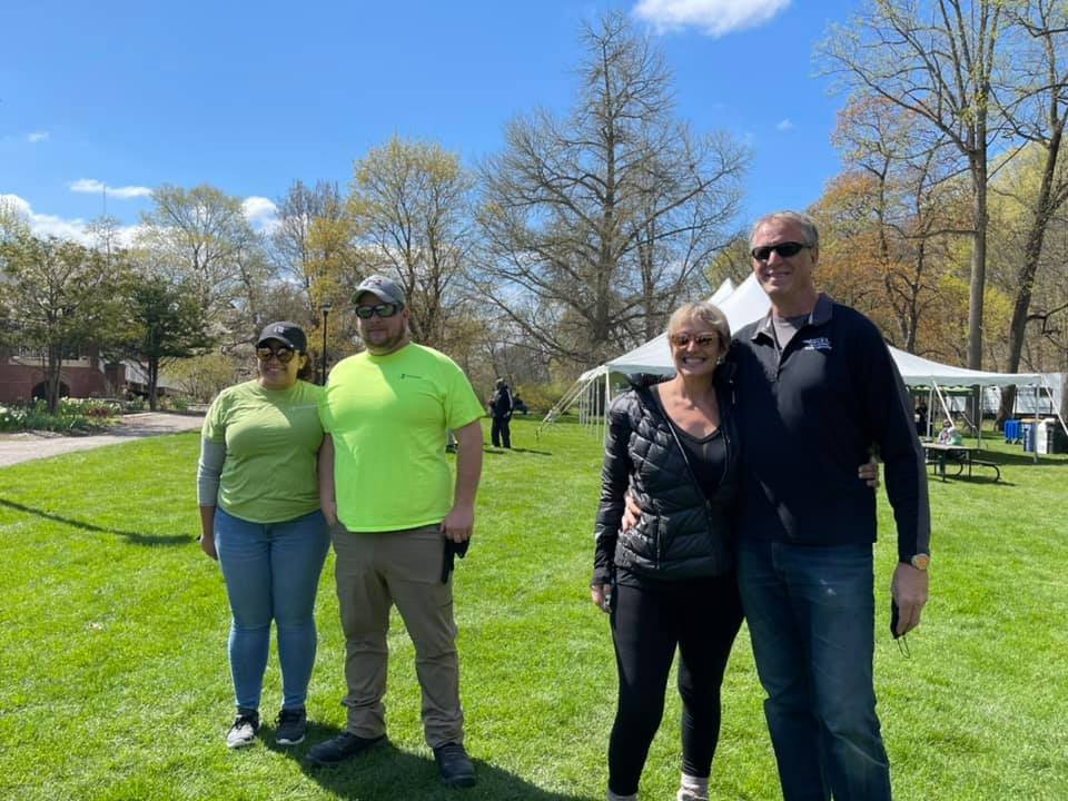 Planning Committee Co-Chairs with the Cleanup Founders at the Block Party