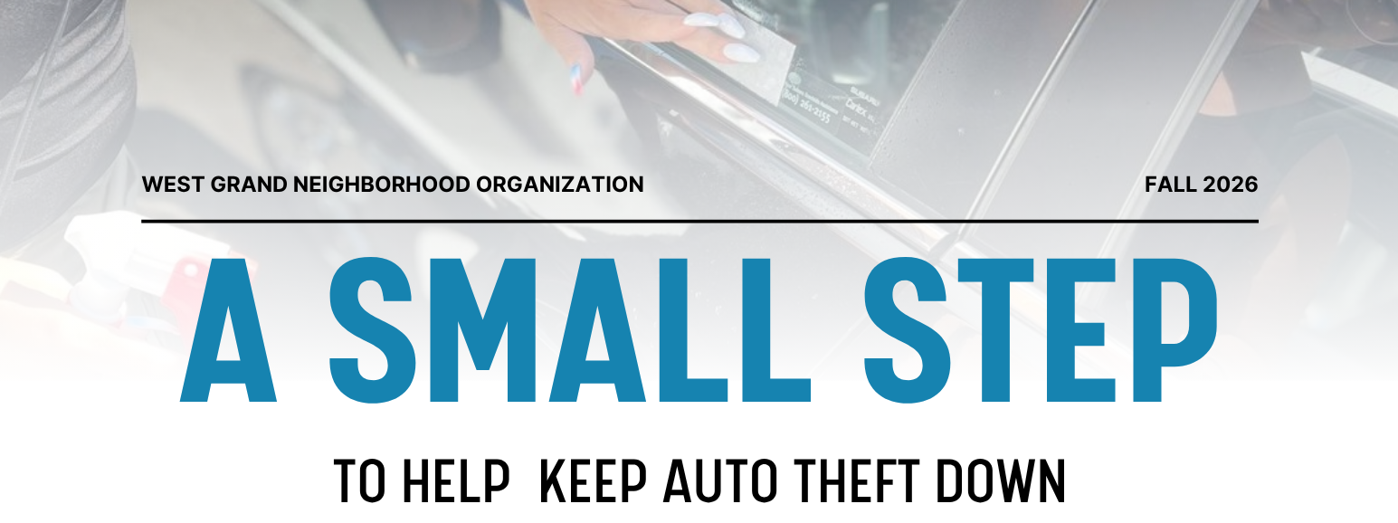 A SMALL STEP TO HELP KEEP AUTO THEFT DOWN