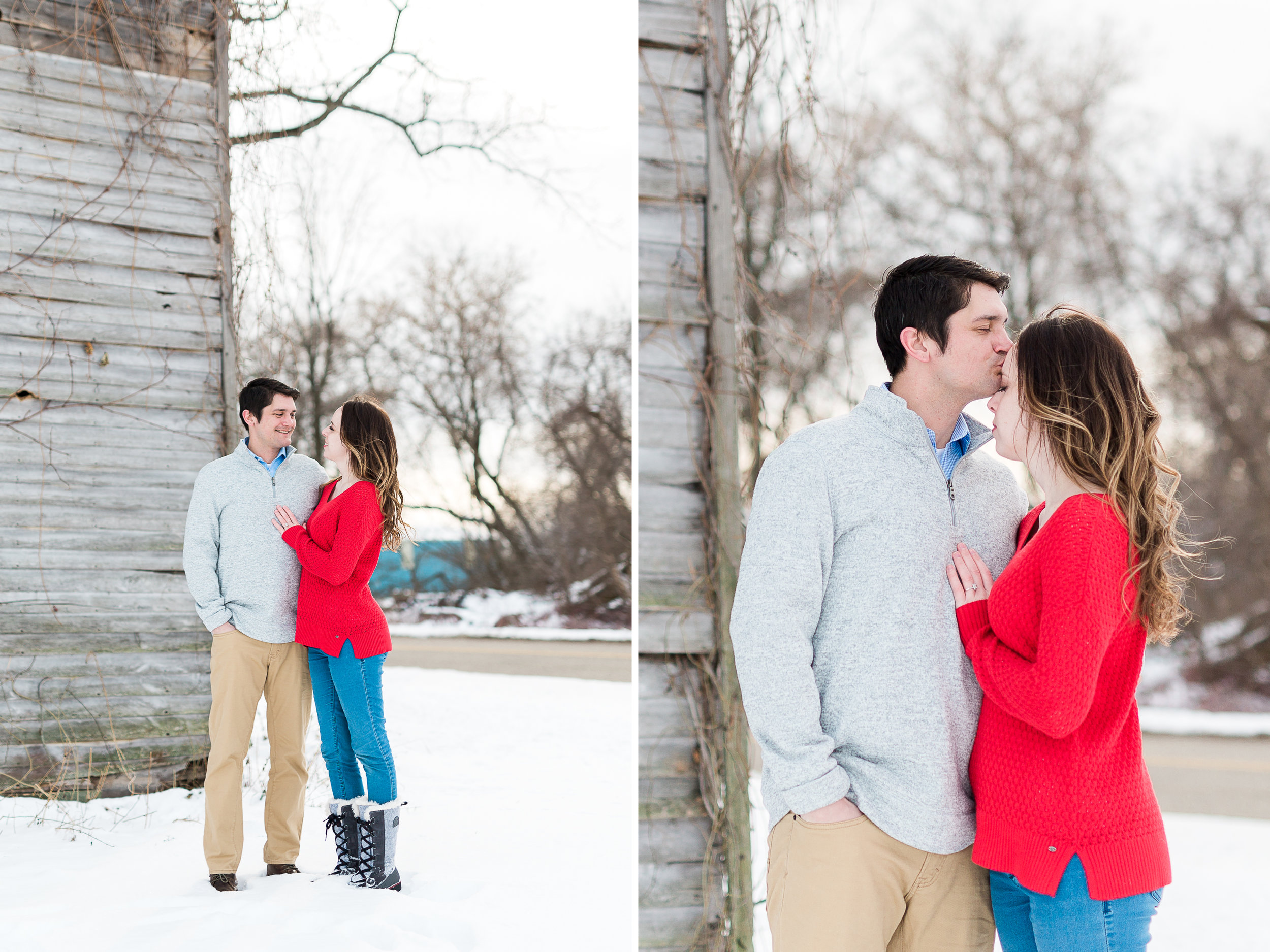 winter engagement session | couples