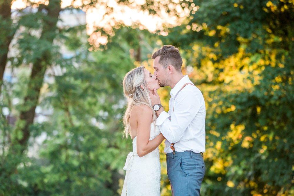 lake michigan beach wedding