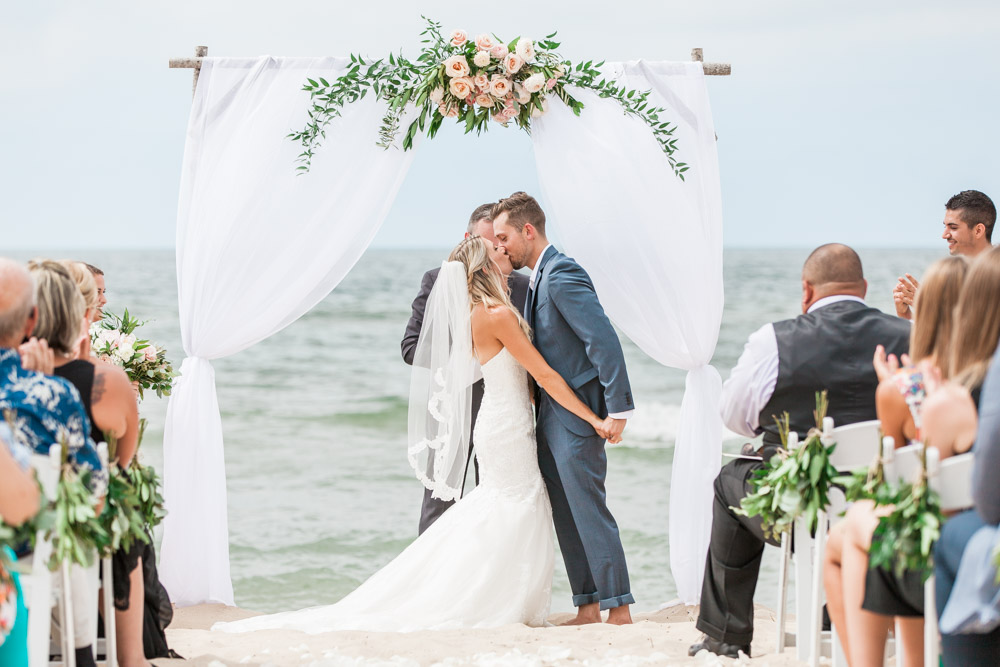 lake michigan beach wedding