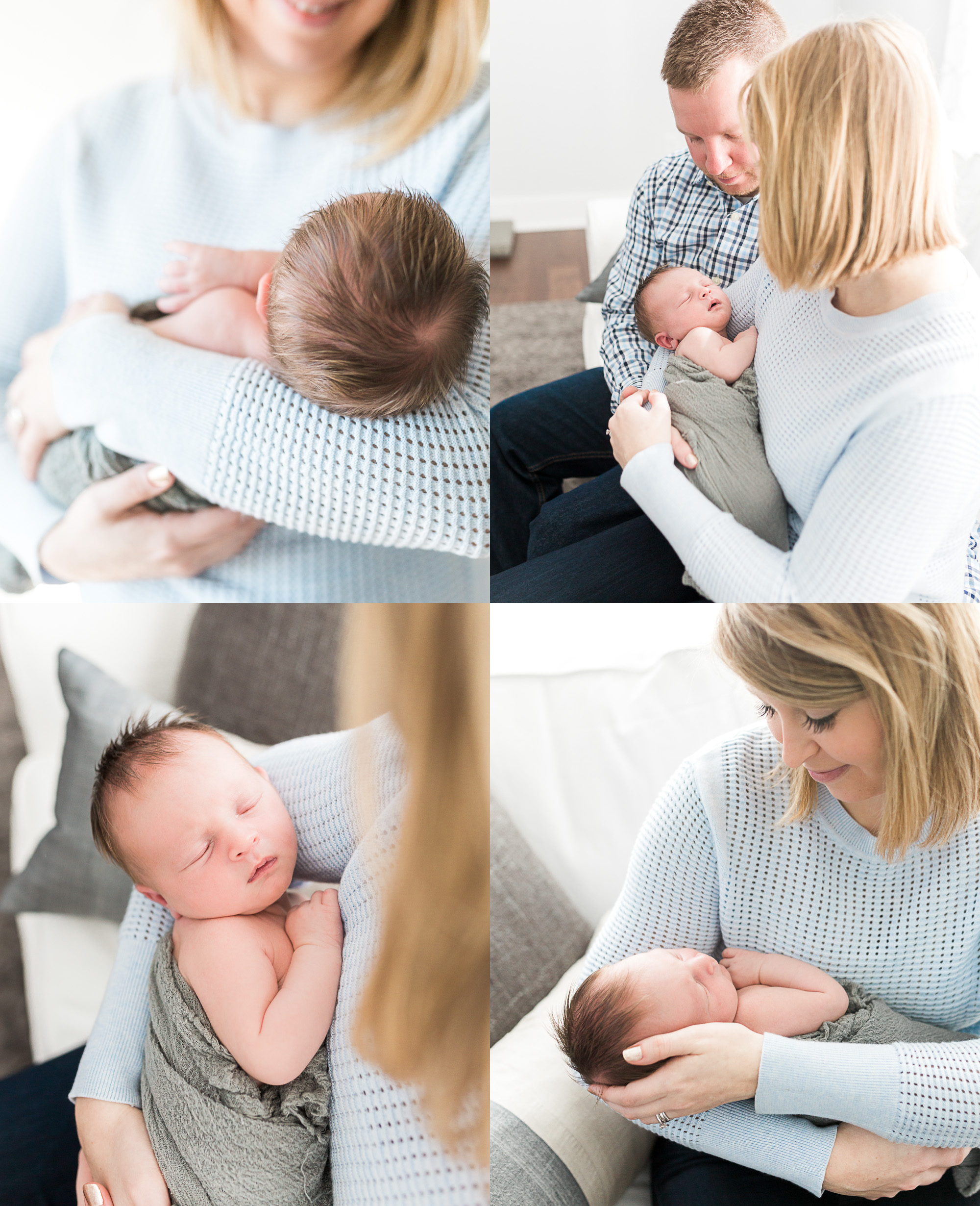 Newborn lifestyle | Natural Light | In home newborn session | Nursery Details | Woodland Nursery