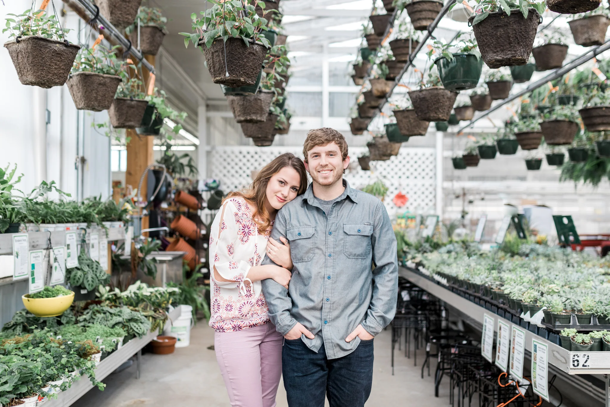 Grand Rapids Michigan Greenhouse Engagement Session